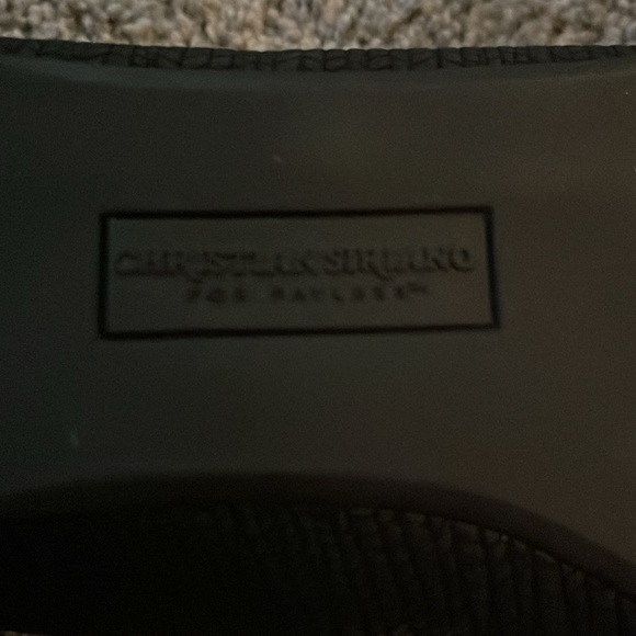 Christian Siriano Womens Gigi Black Pointed Toe Solid Size 7.5W Ballet Flat Shoe - Picture 5 of 6